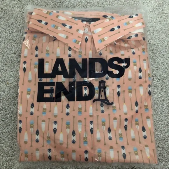 NWT (3 shirts) Lands’ End No Iron Supima Cotton Short Sleeve Shirt, Size 12 - Picture 11 of 14